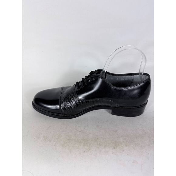 Stuart McGuire Neolite Dress Shoes Men\'s 9 Black Patent Leather Lace-Up Low Top main image 8